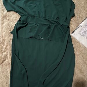 Elegant Dark Green Dress